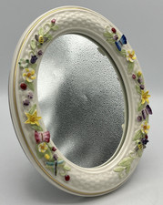 Belleek Oval Mirror Picture