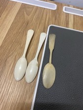 3 Horn Bone Tea Spoons