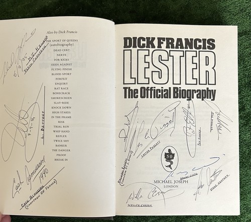 Autographs jockeys ten - autographs, of