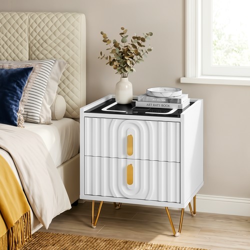 Modern led bedside table with - modern,