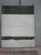 Large pair of superb wooden doors for workshop, garage or horse stables