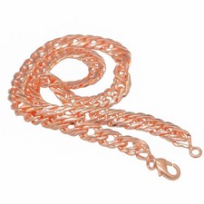 Solid Copper Cuban Link Chain