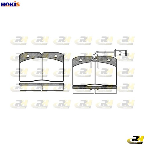Brake pad set - pad,