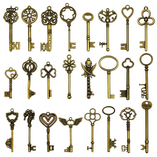 24pcs large antique bronze - large,