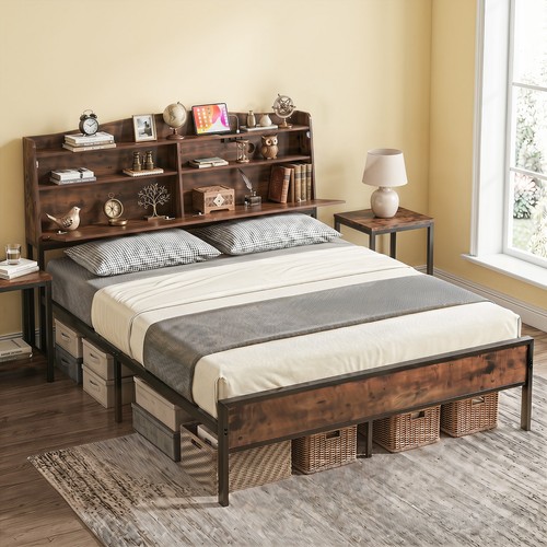 Industrial metal king size - size, bed