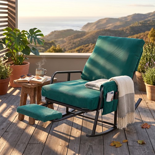 Corduroy rocking chair - rocking,