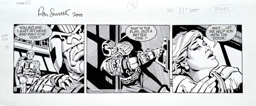 Original judge dredd artwork - original,