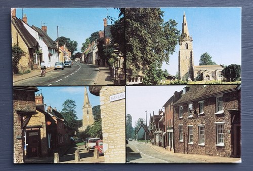Vintage postcard used four - vintage,