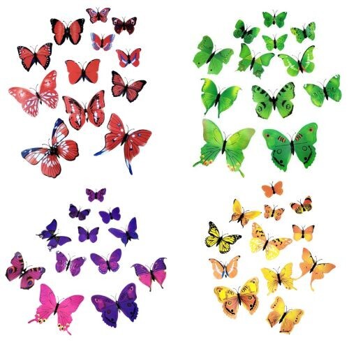 Butterfly wall - 3d,