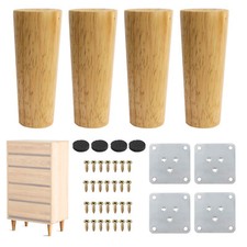 4Pcs Wooden Furniture Legs