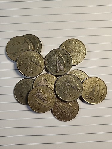 Irish large 10p coin ten - irish,
