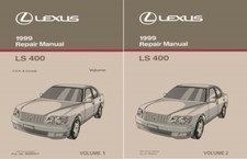 1999 Lexus LS 400 Shop Service Repair Manual Book Engine Drivetrain OEM