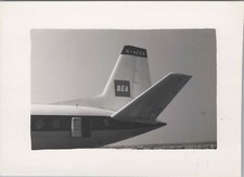 BEA BRITISH EUROPEAN AIRWAYS G-APEB TAIL VICKERS VANGUARD VINTAGE PHOTO