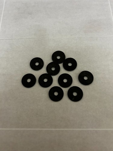 Black rubber washers - black,