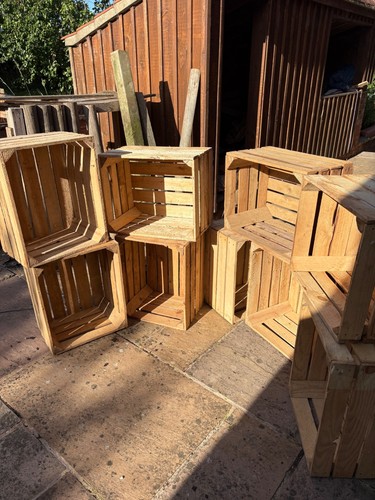 Wooden crate boxes storage - wooden,