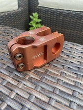 Retro Vintage MTB Jump Bike Funn Stem 25.4 Clamp Orange Anodised Alloy  Retro