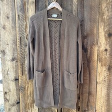 Granola Taupe Knit Cardigan M