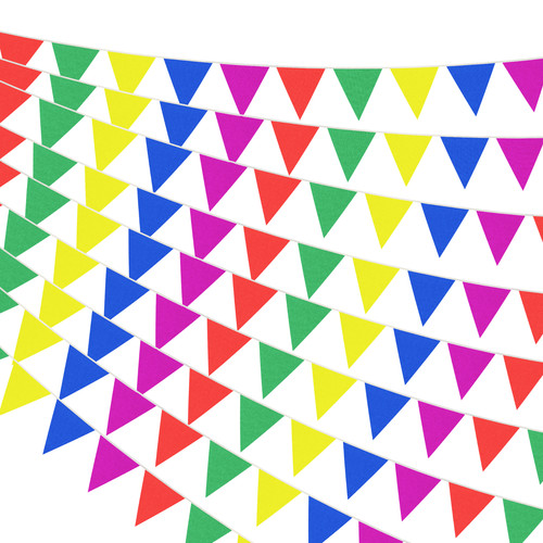 Multicolour bunting flags 50m - multicolour,