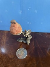 Miniature Robin On A Branch