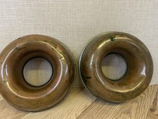 Pair of Vintage Round Copper