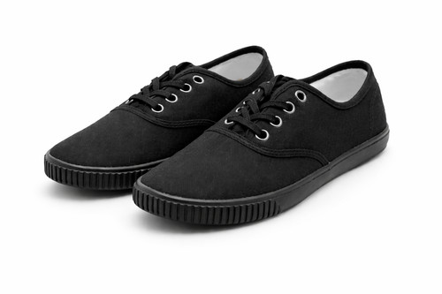 Men black canvas trainers - men’s,