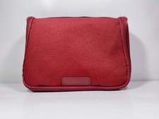 Samsonite Red Plastic Mesh Divider Pocket Bath Shampoo Toiletry Organizer Bag