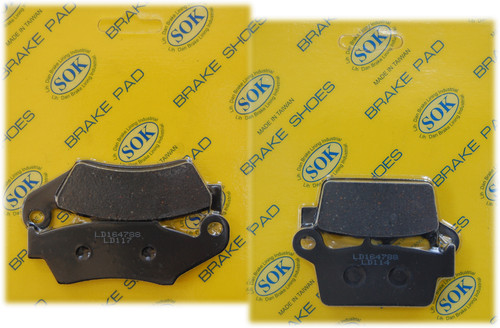 Front rear brake pads - pads, fit