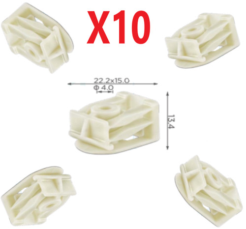10x engine undertray clips - engine,