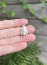 Unisex Buddha Sterling Silver Traditional  Pendant , Made in Nepal 