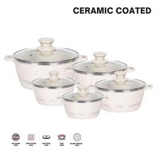 Ceramic Coated 5 Pc Non Stick