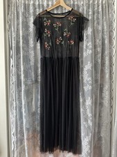 Zara floral mesh embroidered
