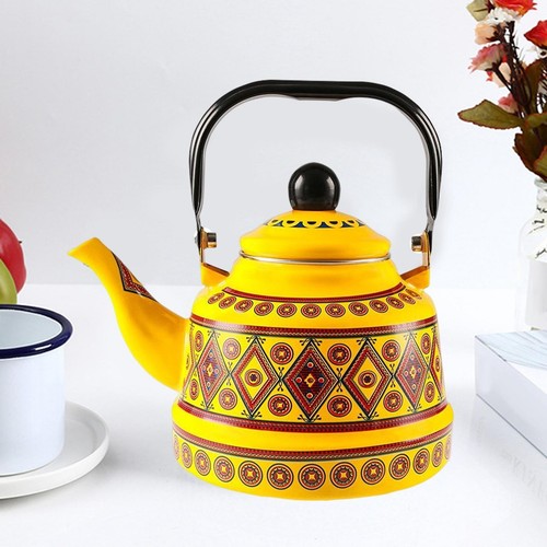 Large enamel teapot - large,