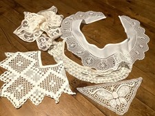 4 PCs x Vintage Handmade White