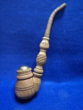 Handmade Tobacco Smoking Pipe With Cap 9"(22cm) Long