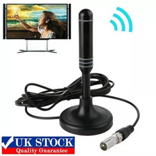 Best Portable TV Antenna HD Freeview Aerial DAB/FM Indoor Outdoor Ariel UK✨