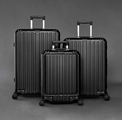 Itluggage black aluminium - black,