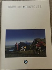 The BMW Motorcycles Motor Bike Genuine Original Sales Brochure Collectable 1994
