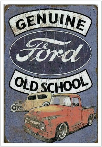 Ford old school metal retro - ford,