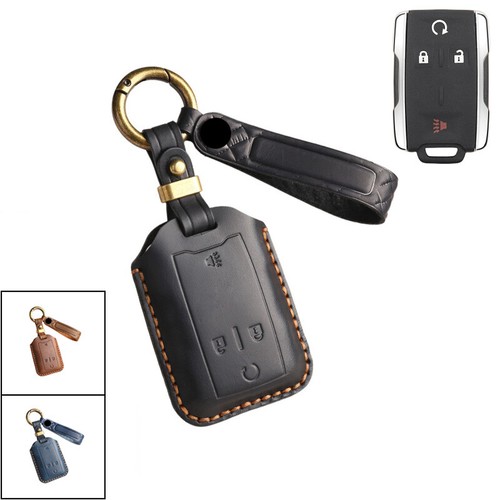 Genuine leather car key fob - key,