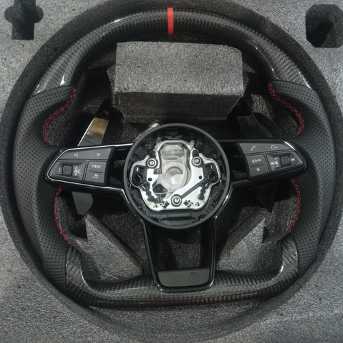 Carbon fiber steering wheel - fiber,