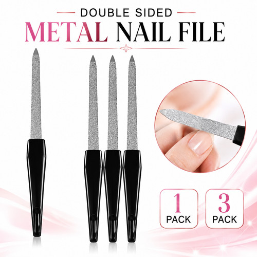 Metal nail file double sided - metal,