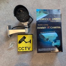 Dummy Security Camera CCTV Surveillance Outdoor Cam Fake IR LED Flashing