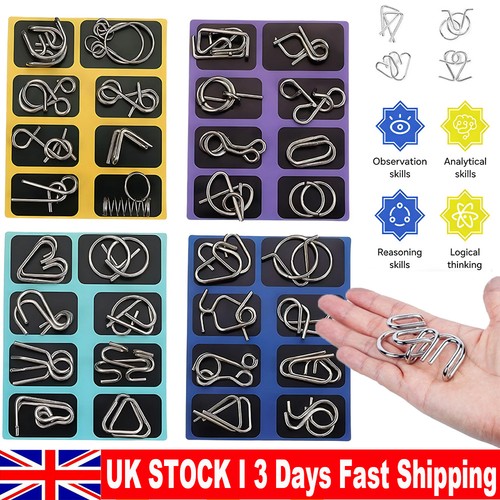 32x metal wire puzzle toys - wire, iq