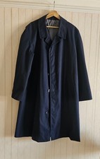 Men's Vintage St Michael Navy Raincoat or Mac Size 42"