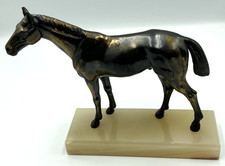 Bronze Horse on Alabaster