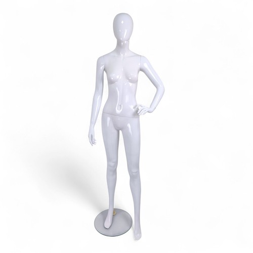 White glossy female - female, faceless