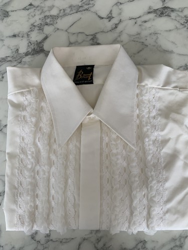 Bonart white ruffled vintage - white,