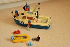 Vintage Playmobile Police Boat