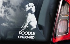 POODLE Car Sticker, Caniche