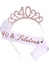 Rose Gold 40th Birthday Sash